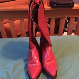 Red cowgirl boots